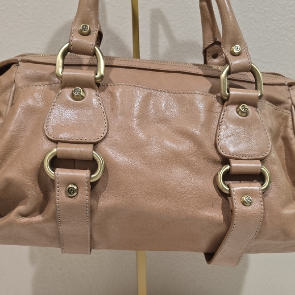 🌾Francesco Biasia Tan Leather Satchel - Picture 4 of 16